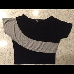 Black and Gray Slouchy Shirt